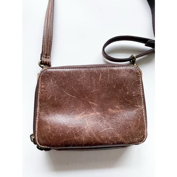 Gun Tote'n Mamas Brown Leather Concealed Carry Organizer Crossbody Purse Leather - Picture 1 of 10
